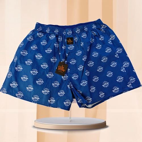 Navy Arrow Printed Men's Boxer Short