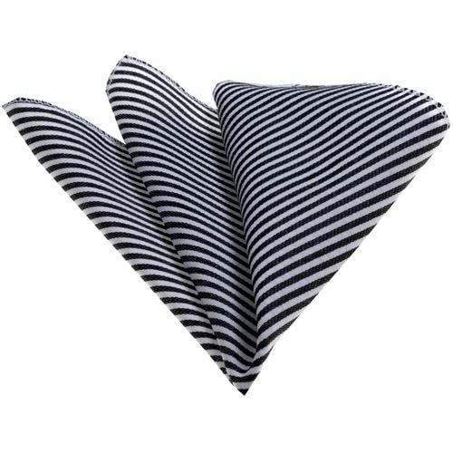 Black White Striped Handkerchief