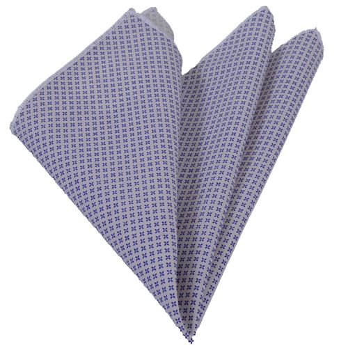 Blue Geometric Digital Printed Pocket Square