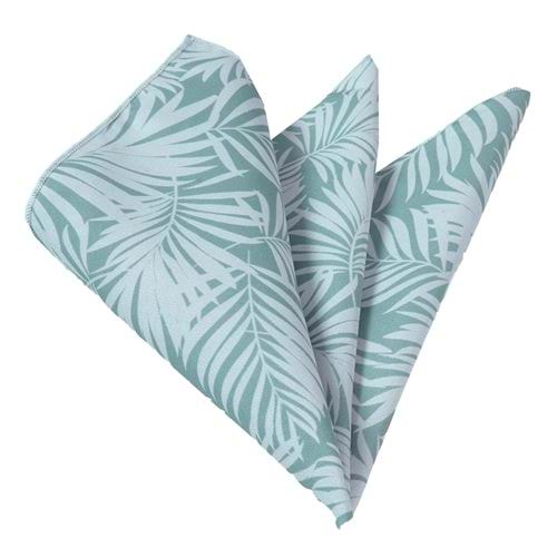 Green Hawaiian Pocket Square