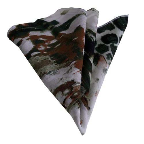 Abstract Colorful Printed Pocket Square