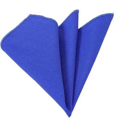 Blue Sateen Pocket Square
