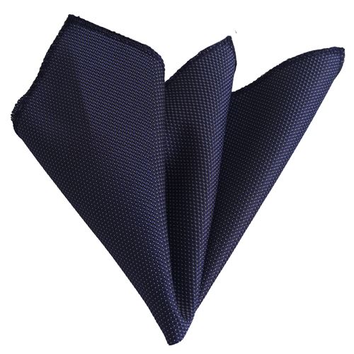 Navy Designer Pocket Square