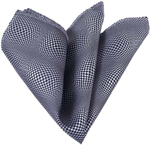 Gray Silver Illusion Pocket Square