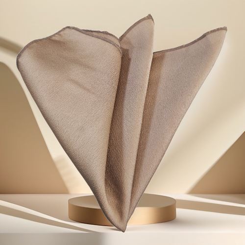 Brownish Sateen Pocket Square
