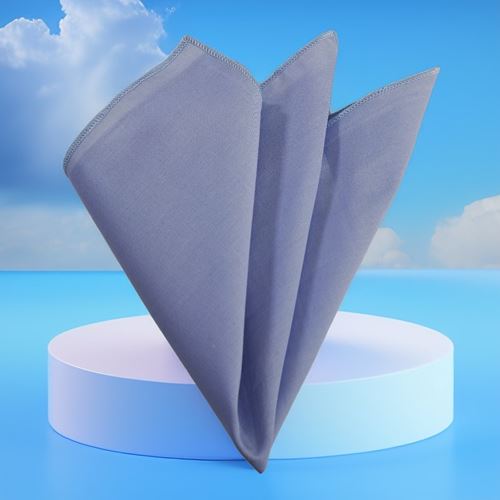 Sky Blue Voile Cotton Pocket Square