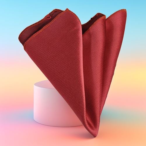 Red Striped Pocket Square