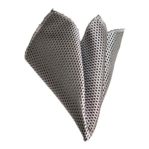 Black Silver Designer Pocket Square