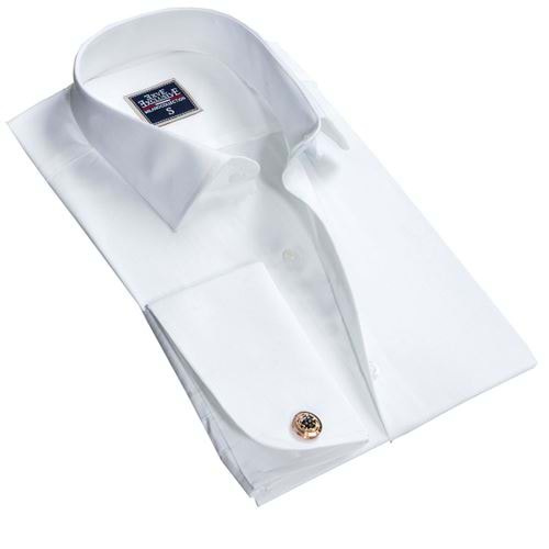 White Classic French Cuff Shirt