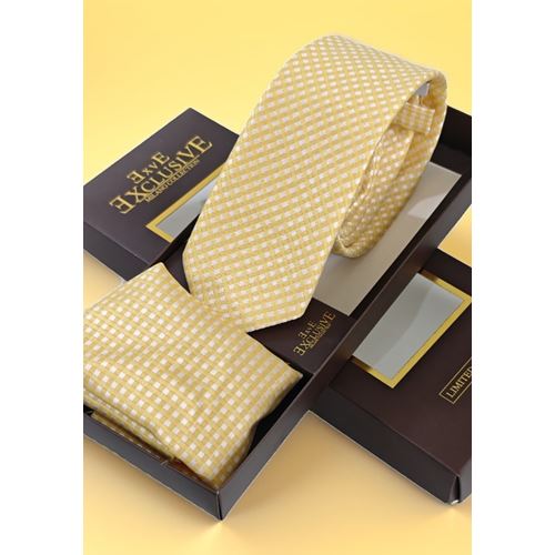 AQ Tie and Pocket Square Set in Box