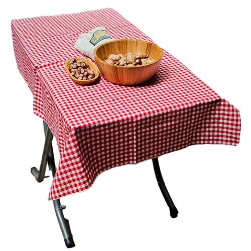 Big Size Red Gingham Camper Table Cover