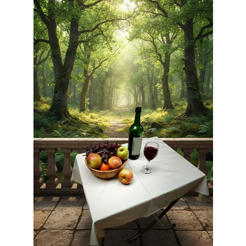 White Solid White Camper Table Cover