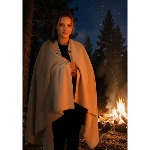 Begie Polar Fleece Unisex Ethnic Camper Poncho