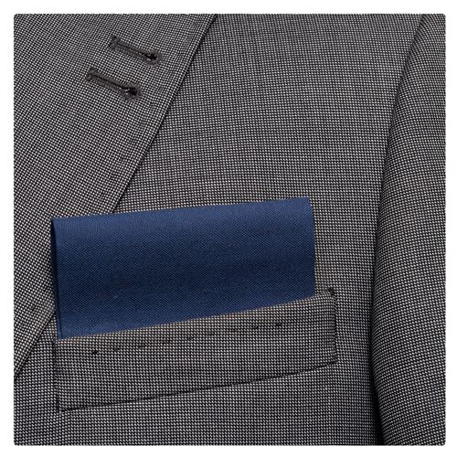 Black Linen Pre Folded Hanky