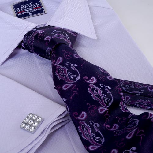 Lilac Designer Men's Shirt