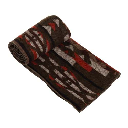 Brownish Orange Designer Woman Scarf