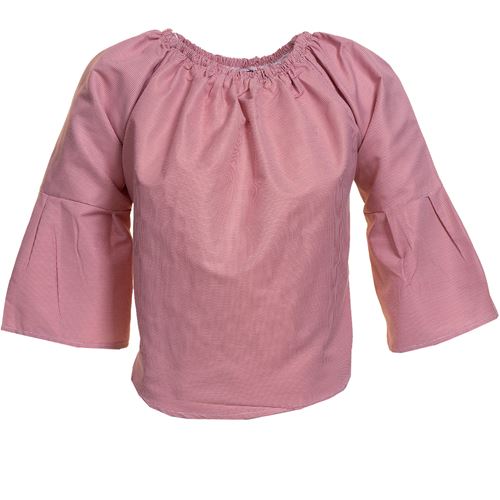 Red Checked Women Blouse