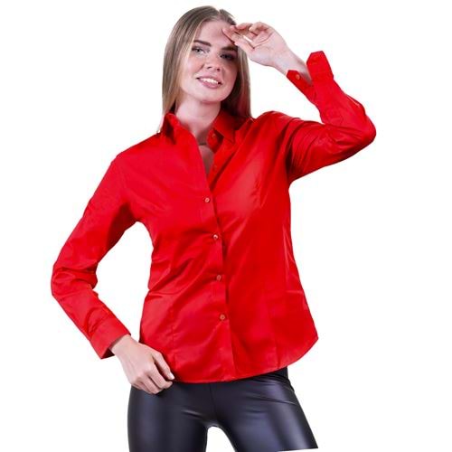 Red Basic Women's Shirt
