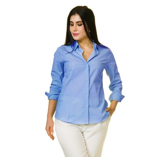 Blue Basic Women's Shirt