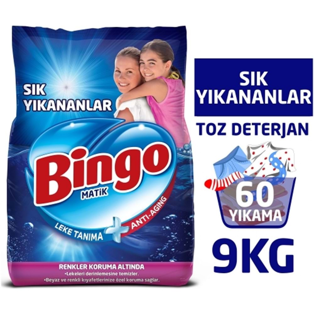 Bingo Toz Çamaşır Deterjanı 9 Kg
