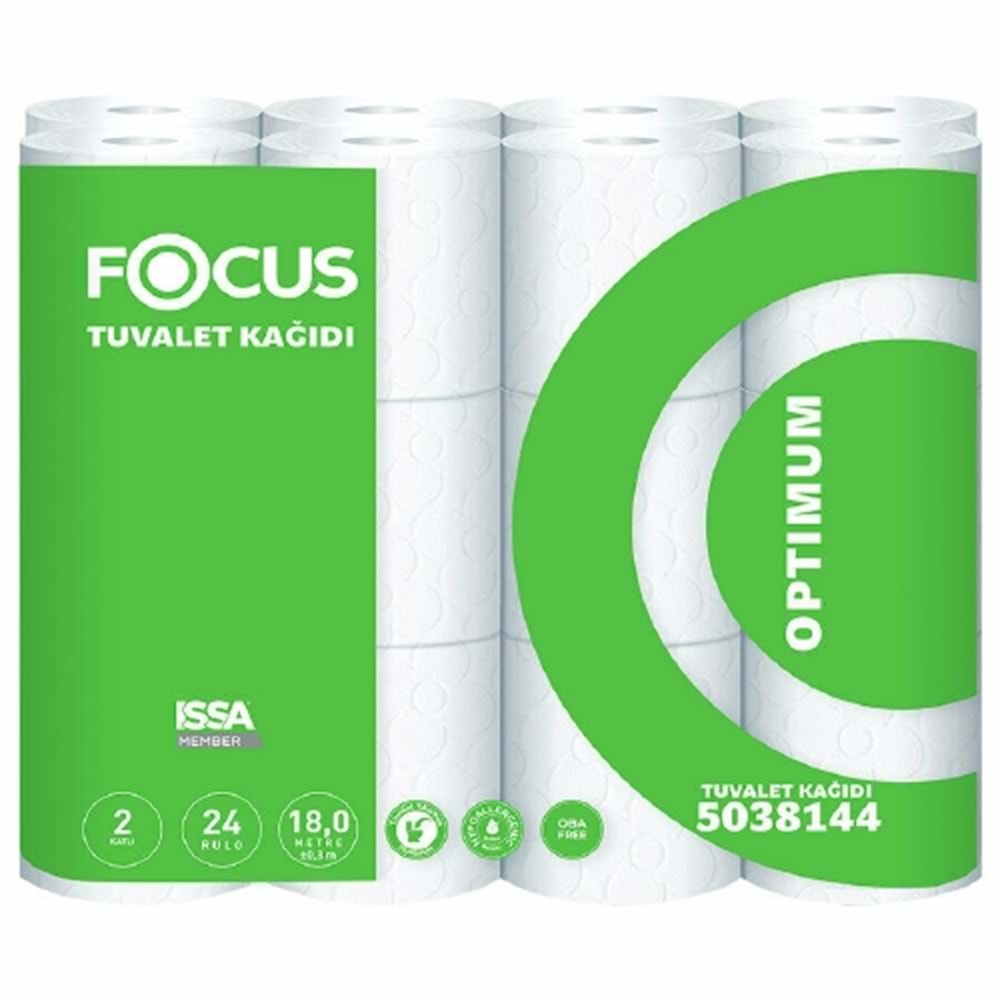 Focus Tuvalet Kağıdı Çift Katlı Ev Tipi 72 Rulo (24 x 3 Paket)