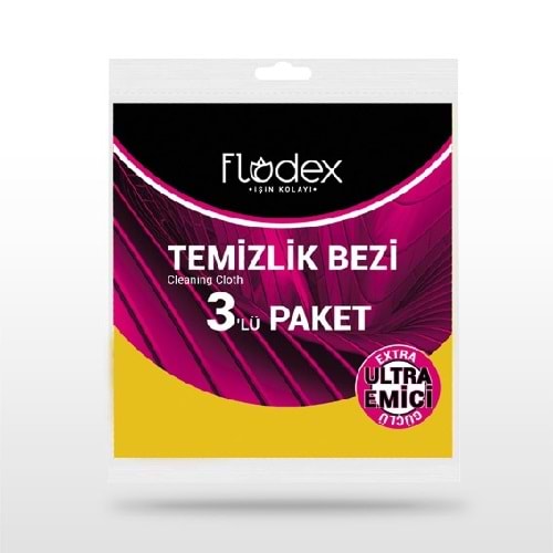 Flodex Temizlik Bezi 3 lü Paket