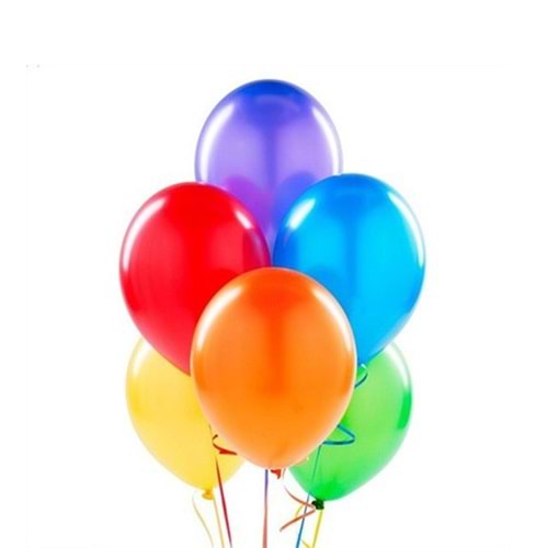 Balonevi Karışık Renkli Balon 12 İnç