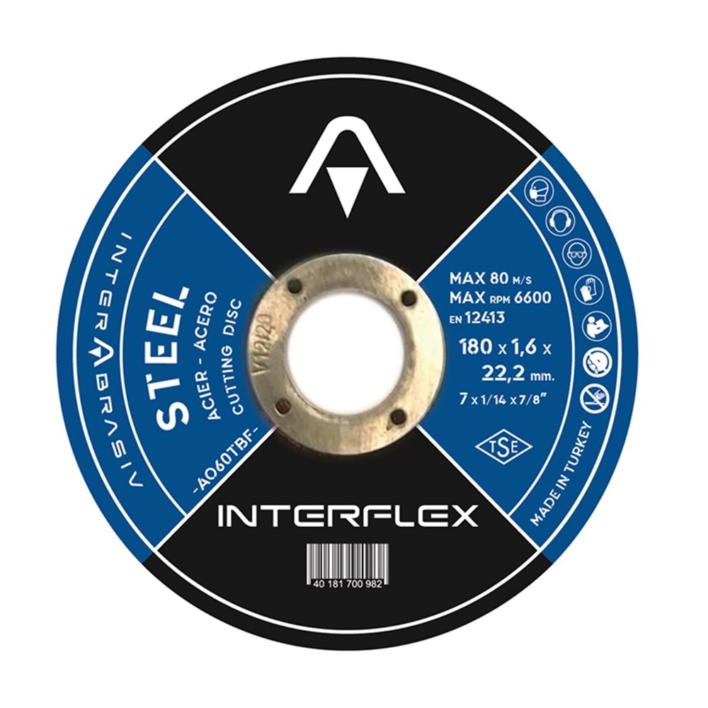İnterflex Metal Taşlama Taşı 180x8.0x22.23 mm