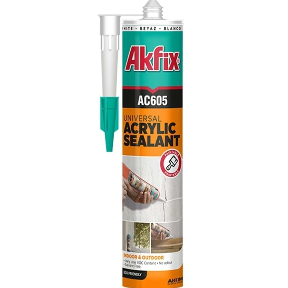 Akfix Akrilik Mastik Beyaz 500gr