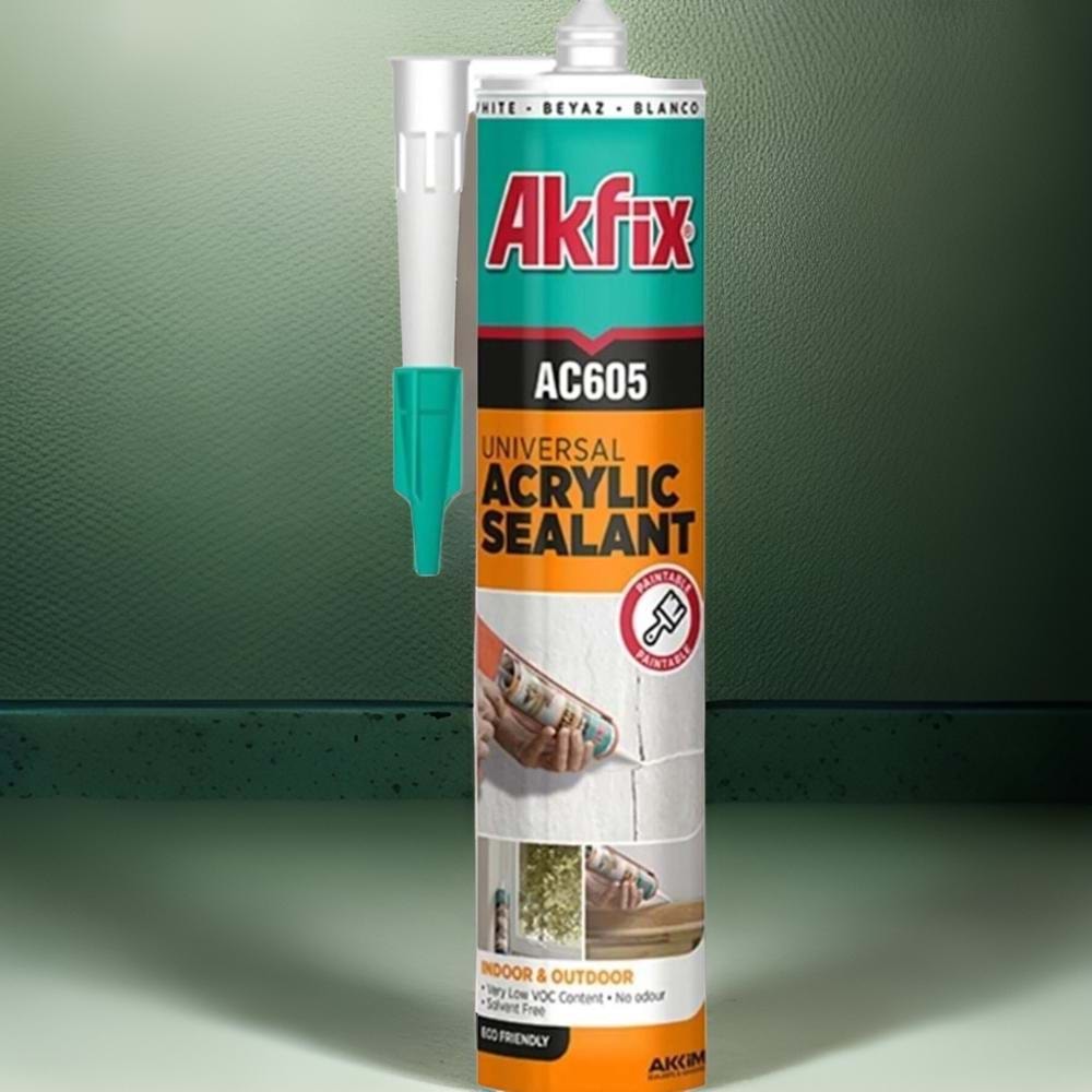 Akfix Akrilik Mastik Beyaz 500gr