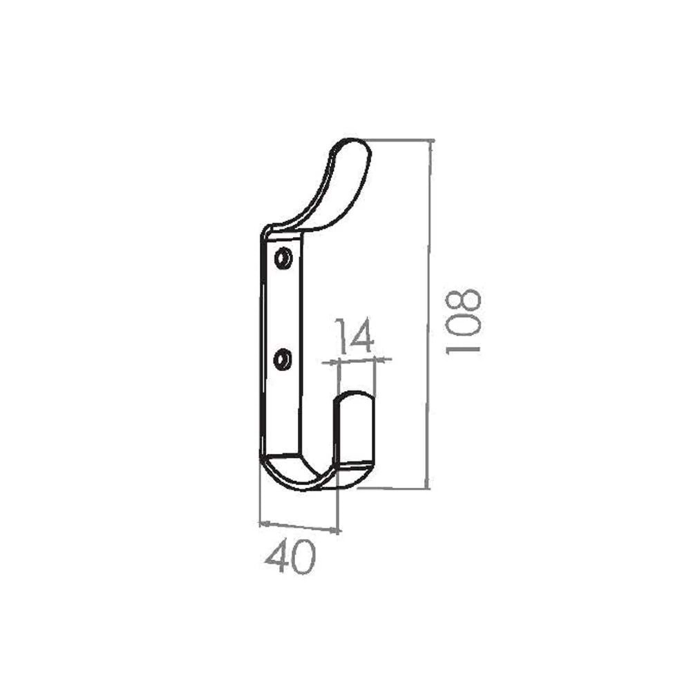 Beşel Çengel Askı Metal Sarı