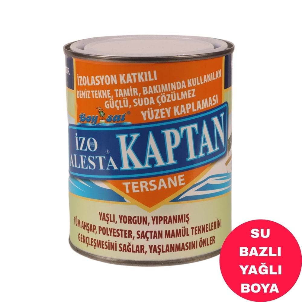 İzo Alesta Kaptan Su Bazlı Tekne İç ve Dış Cephe Yağlı Boya 2 Kg