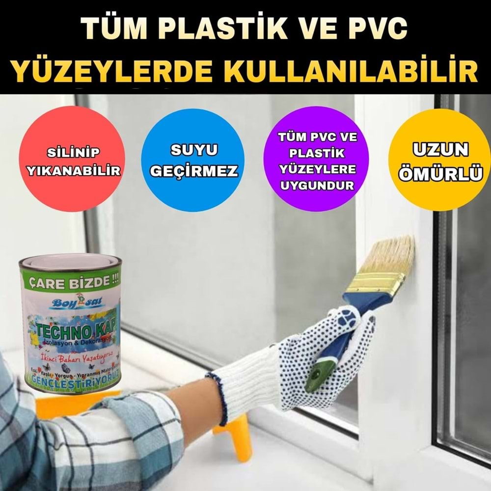 Techno Kap 1 Kg Ahşap Osb Sunta Metal Profil Polyester Plastik Pvc Eternit Seramik Karo Yalıtım