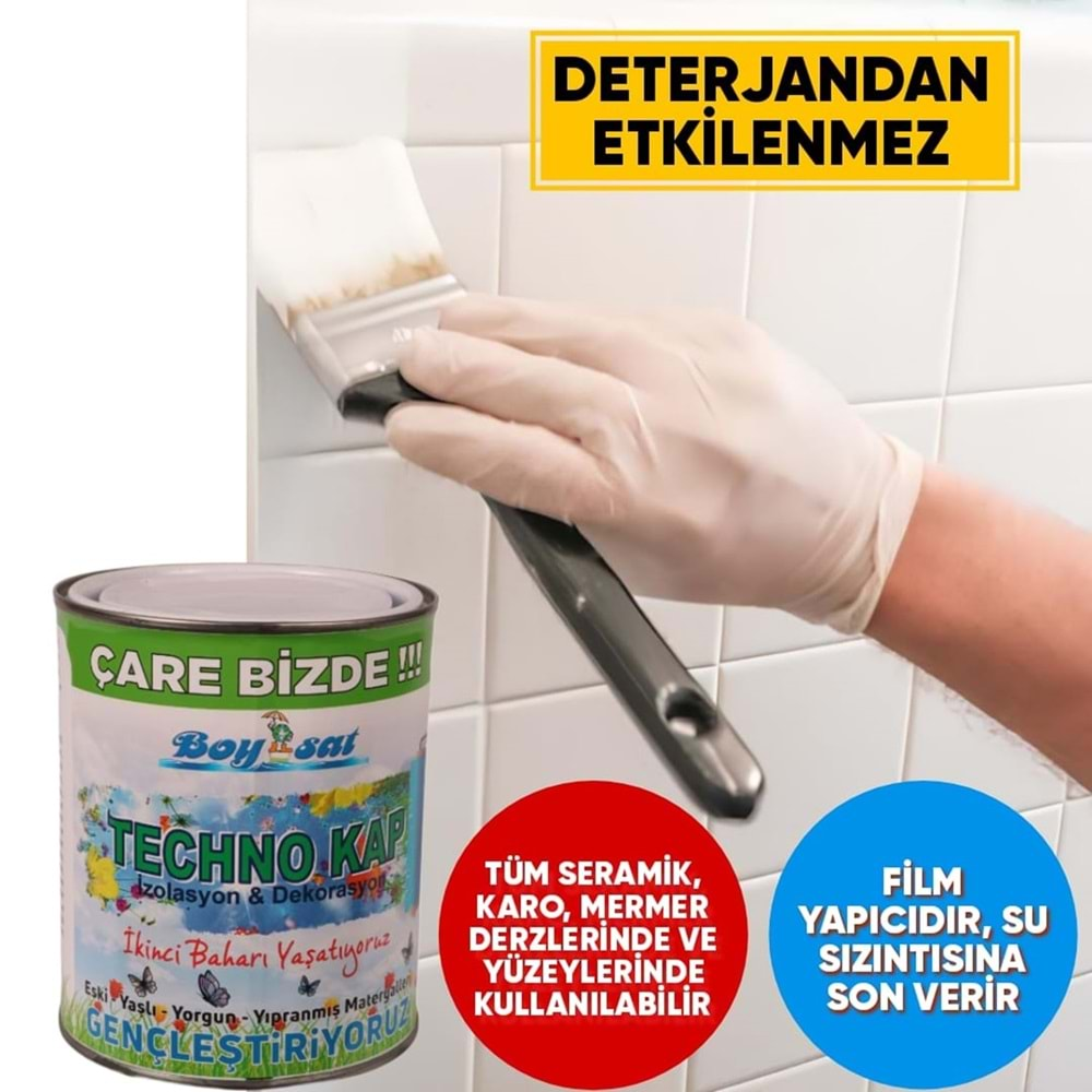 Techno Kap 1 Kg Ahşap Osb Sunta Metal Profil Polyester Plastik Pvc Eternit Seramik Karo Yalıtım