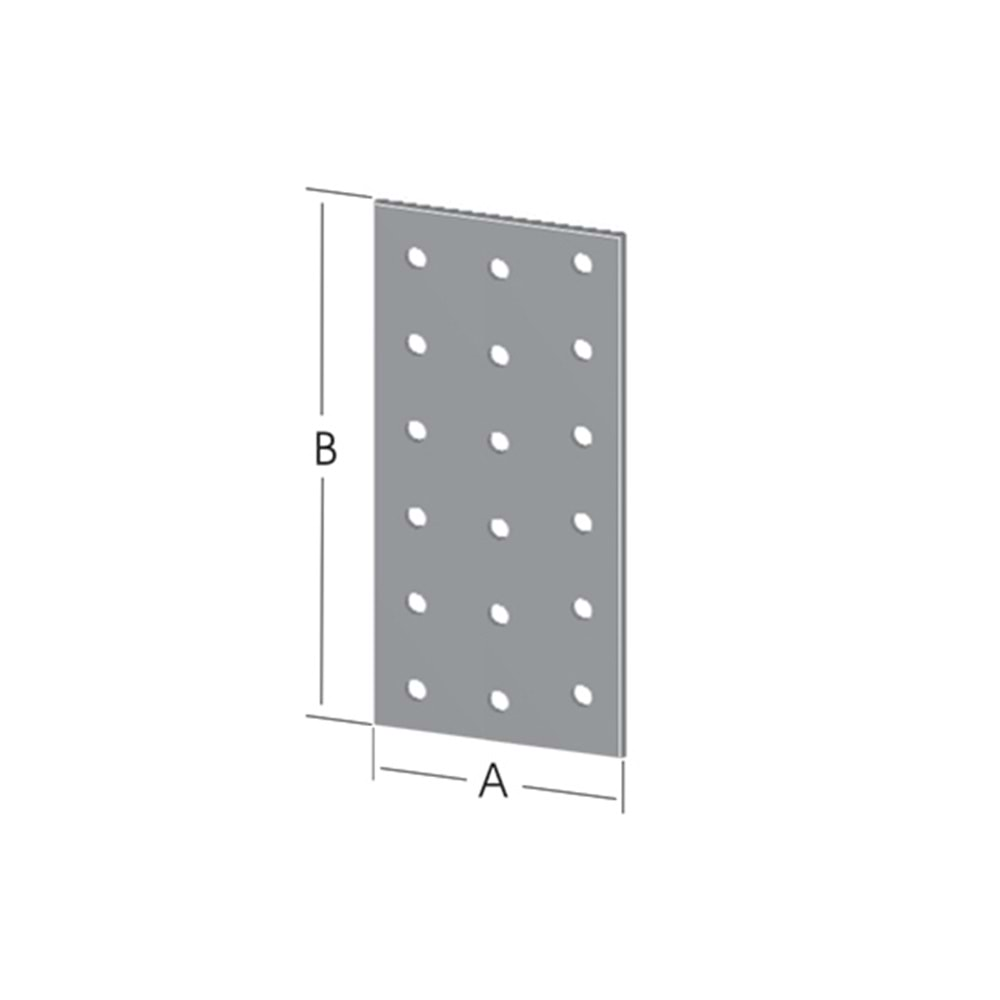 Düz Bağlantı Sac Gönye 60x200mm