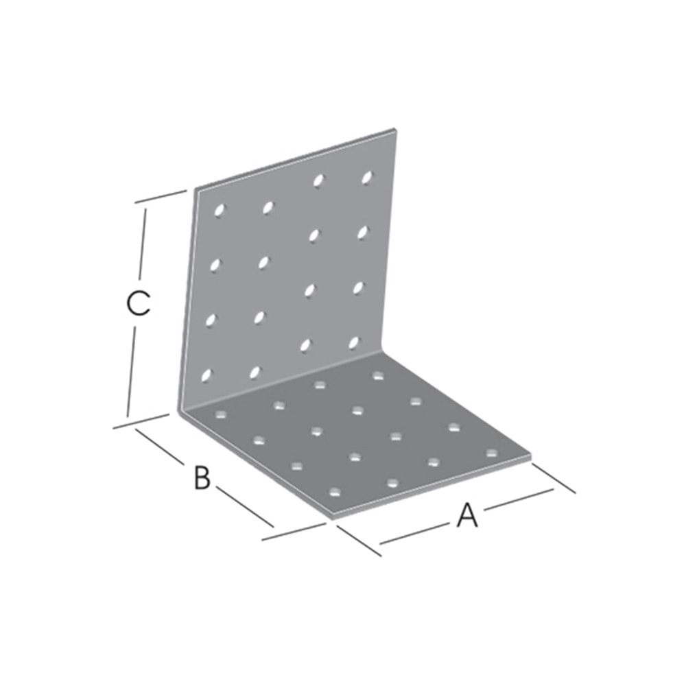 Masa Gönye Sac Köşebent 80x80x80mm