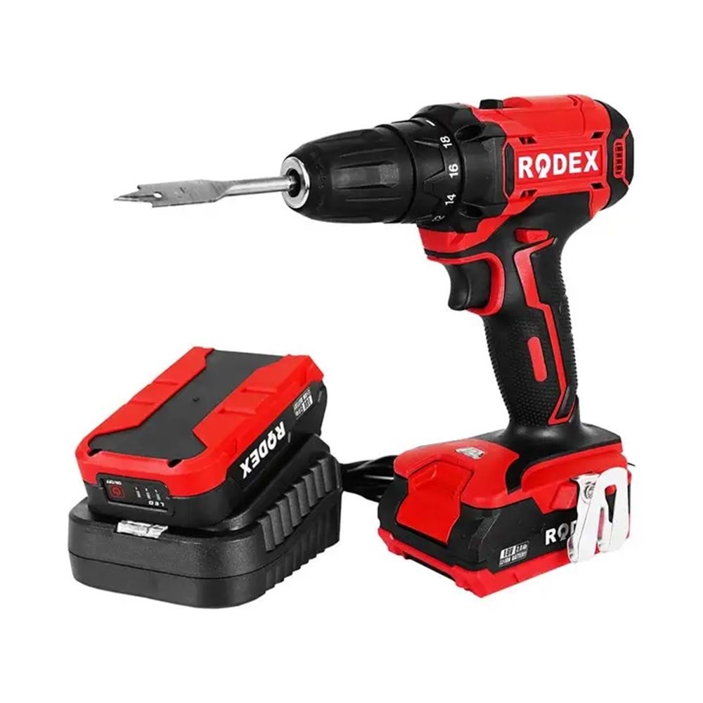 Rodex RDX3365 Akülü Şarjlı Vidalama Matkap 18V 2.0Ah