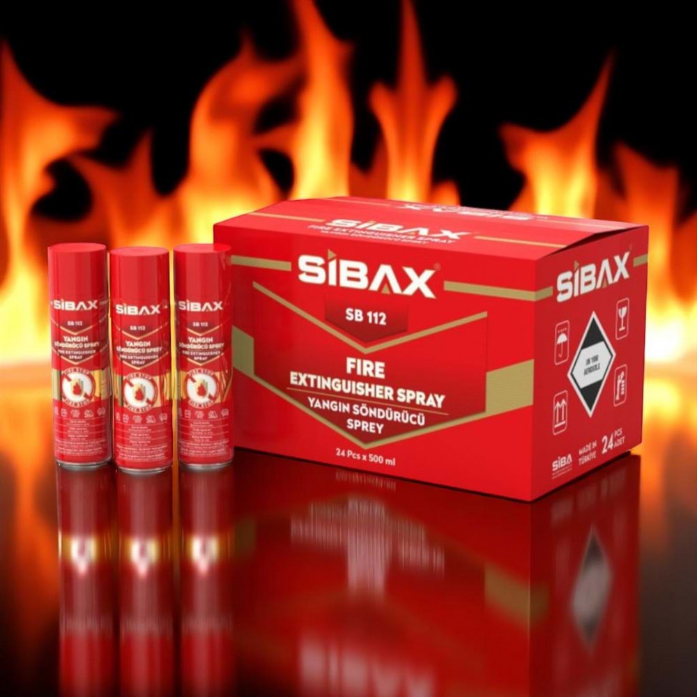 Sibax SB112 Yangın Söndürücü Sprey 600ml