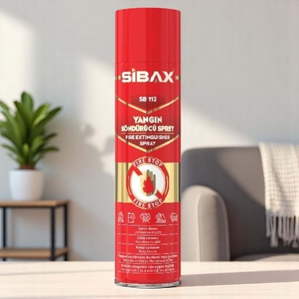 Sibax SB112 Yangın Söndürücü Sprey 600ml