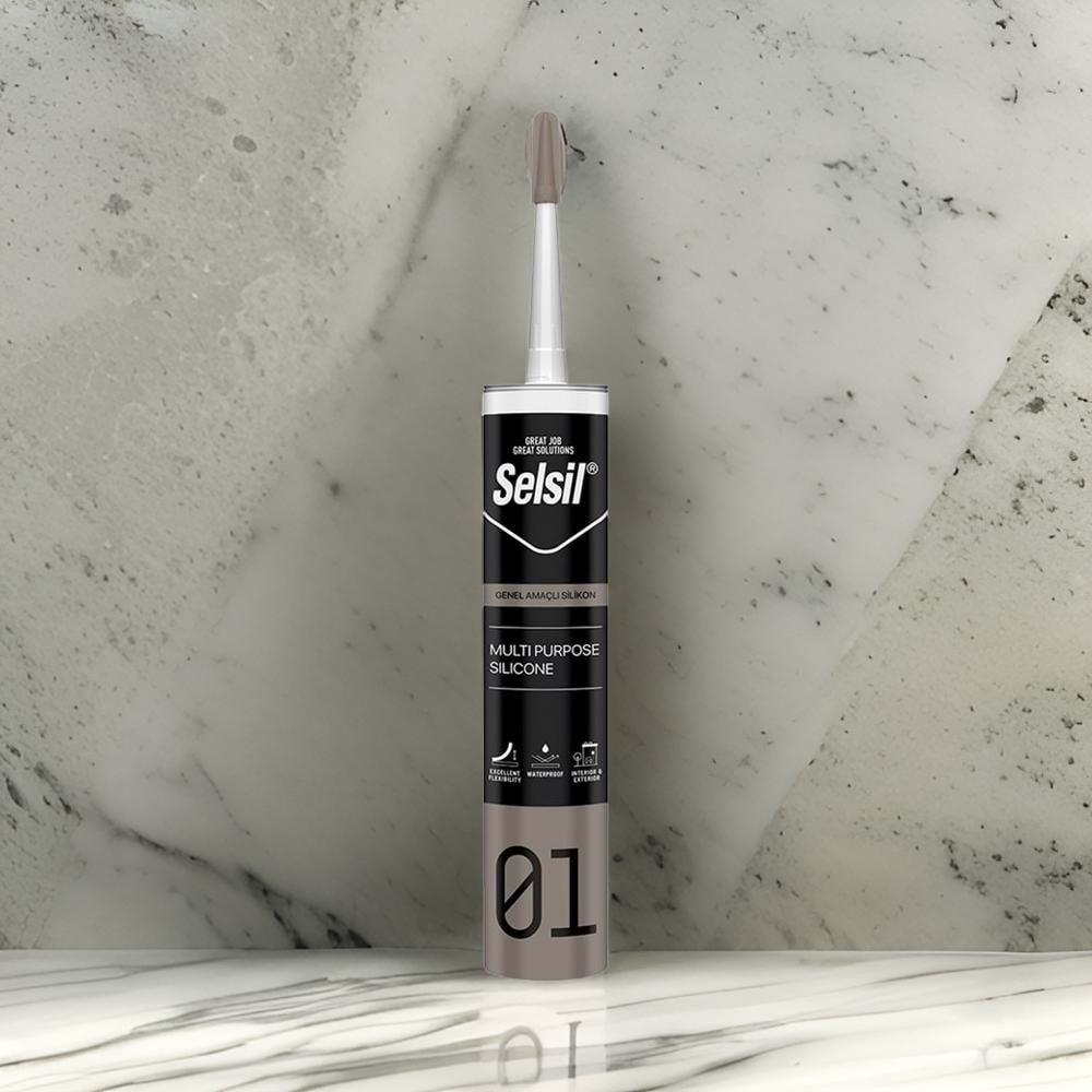 Selsil Silikon Şeffaf 280gr