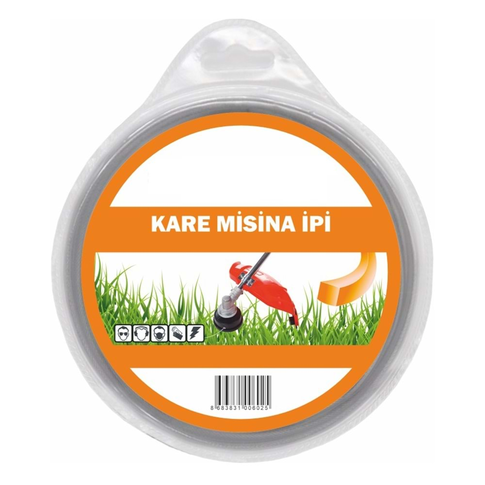 Tırpan Misinası Kare 3.3mm x 38mt