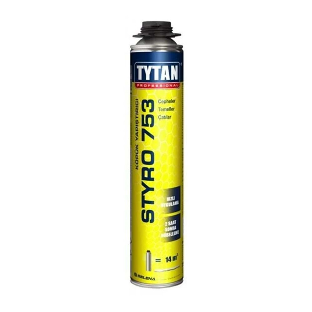 Tytan Styro 753 Tabancalı Mantolama Yapıştırıcı Şişmeyen Köpük 750ml