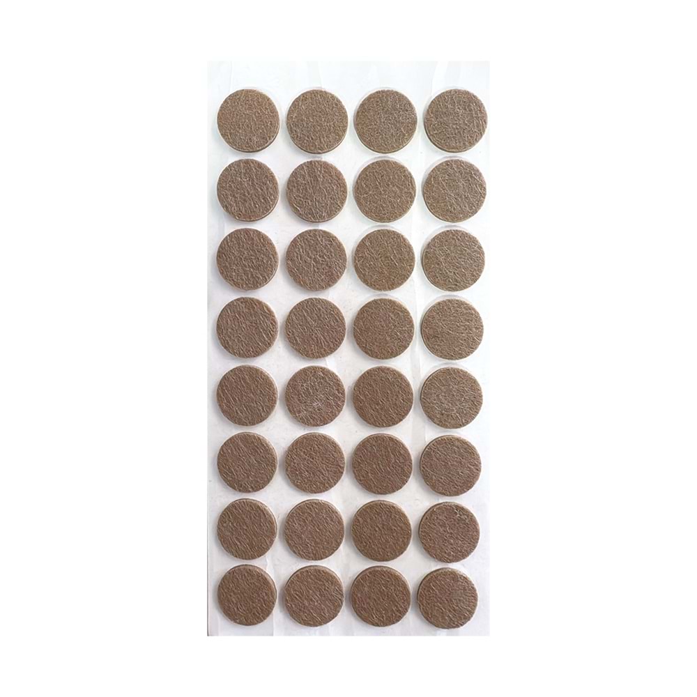 Zemin Koruyucu Yapışkanlı Keçe 24x24mm Yuvarlak
