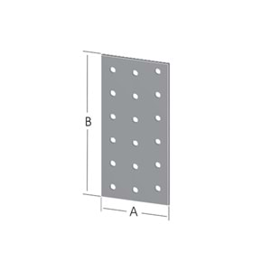 Düz Bağlantı Sac Gönye 60x160mm