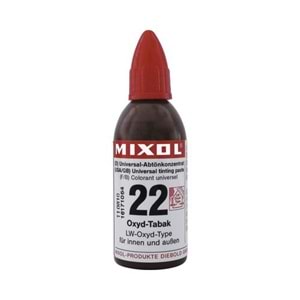 Mixol Renk Tüpü Tütün No:22 - 20ml