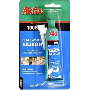 Akfix 100E Tüp Silikon Beyaz 50ml