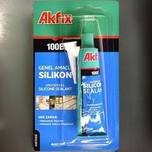 Akfix 100E Tüp Silikon Beyaz 50ml