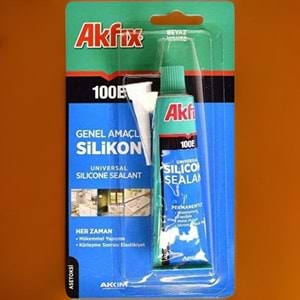 Akfix 100E Tüp Silikon Beyaz 50ml