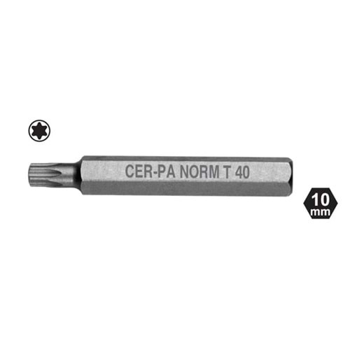 Cer-pa X-Plus H10 Torx Bits Ucu 75mm T45