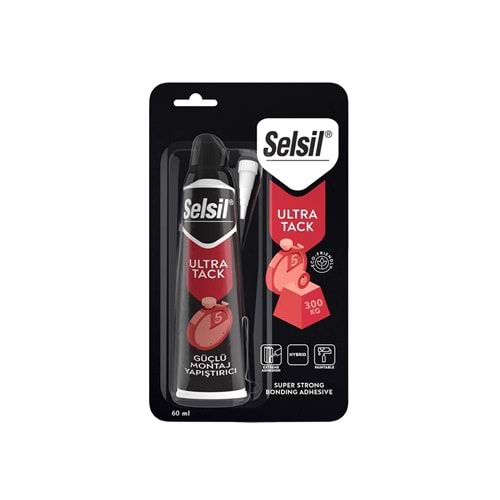 Selsil Ultra Tack Hibrit Korniş Yapıştırıcı Beyaz Tüp 60 ml